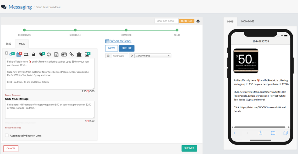 AI enhanced message composer